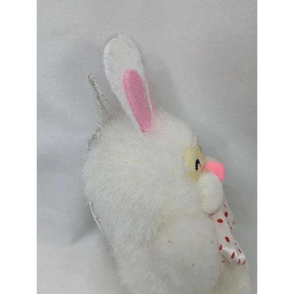 White Rabbit Plush‎ Bunny 4.5 Inch Puffy Felt Ears Ornament